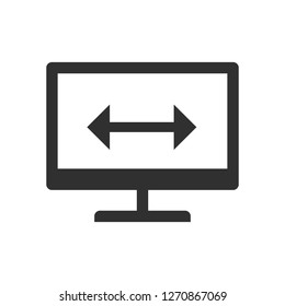 widescreen remote monitor icon