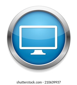 Widescreen Smart TV sign icon. Television  symbol