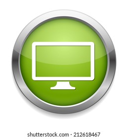 Widescreen Smart TV sign icon. Television  symbol