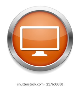 Widescreen Smart TV sign icon. Television  symbol