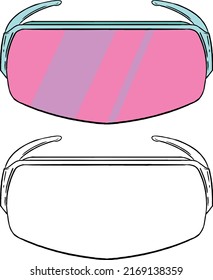 Gafas de sol únicas de pantalla ancha. Perfecto para la práctica de colorear, dibujar, imprimir, papel pintado, imprimir, tarjetas, etc.
