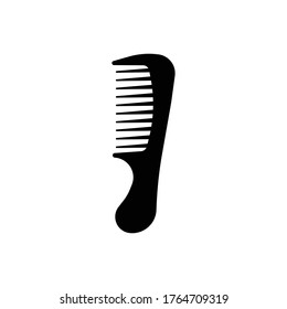 Wide-tooth comb icon.flat vector graphic in white background