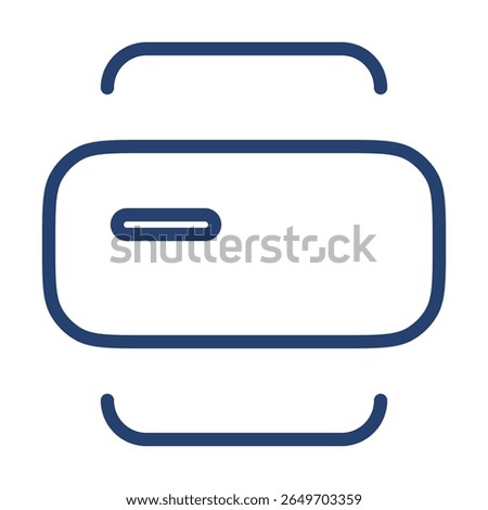 Widget icon flat illustration outline logo