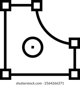 widget icon. Thin linear style design isolated on white background