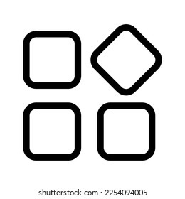 Widget Icon Vector Symbol Design Illustration