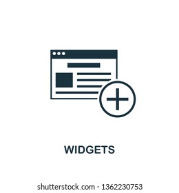 Widgets icon. Creative element design from content icons collection. Pixel perfect Widgets icon for web design, apps, software, print usage.