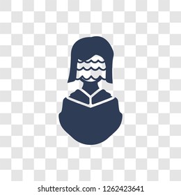 widow / widower icon. Trendy widow / widower logo concept on transparent background from Family Relations collection