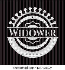 Widower silvery emblem