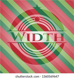 Width christmas emblem.