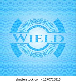 Wield water concept emblem background.