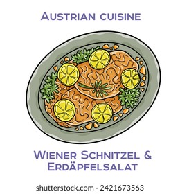 Wiener schnitzel is a veal cutlet that is pounded thin, breaded, and pan-fried. It is a traditional dish in Austria and Germany