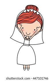 wife character isolated icon design, vector illustration  graphic 