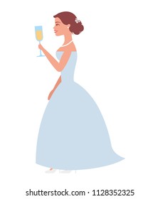 wife marriage with cup isolated icon