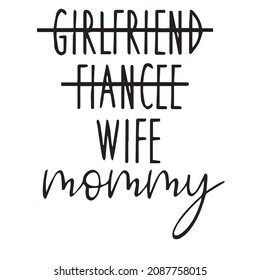 wife mommy background inspirational quotes typography lettering design