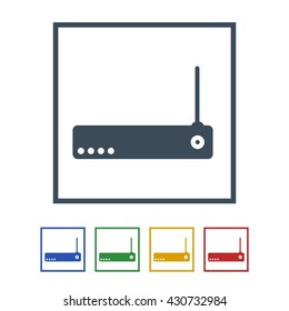 wife router Icon Isolated on White Background.vector illustration icon