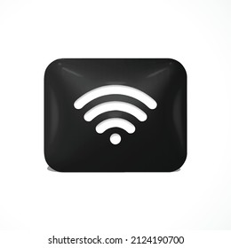 WIFI 3d icon render vector illustration