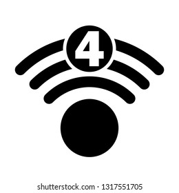 Wi-Fi 4 generation logo design