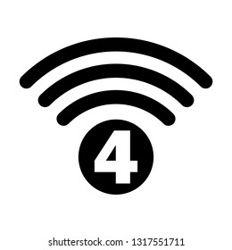 Wi-Fi 4 generation logo design