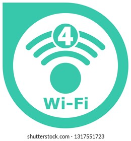 Wi-Fi 4 generation logo design