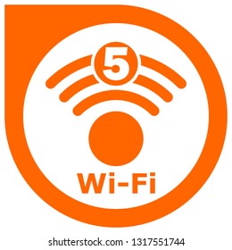 Wi-Fi 5 generation logo design