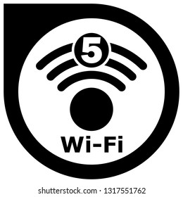 Wi-Fi 5 generation logo design