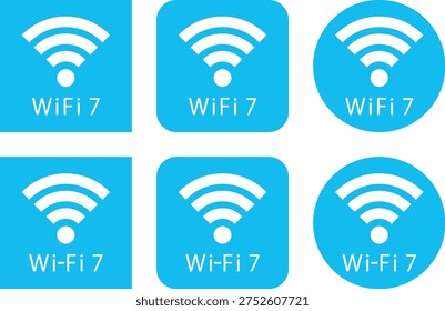 Wi-Fi 7 logo in a light blue frame