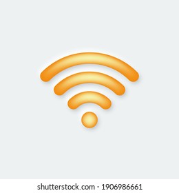 Wifi abstract color sign vector illustration