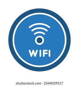 Ícone do Wi-Fi Access - ilustração de vetor de linha