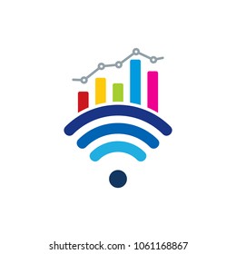 Wifi Analytic Logo Icon Design