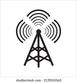 Wifi Antenna Icon Logo Vector Design Stock Vector (Royalty Free ...