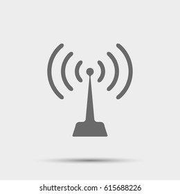 Wifi antenna icon, vector design