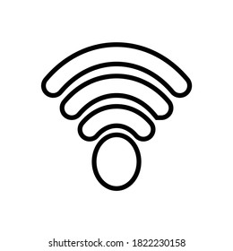 Wi-Fi App Icon Design-Vektorgrafik