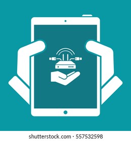 Wi-fi area service - Minimal vector icon