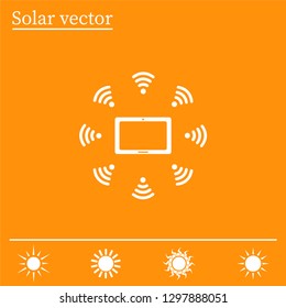 WiFi around the tablet icon