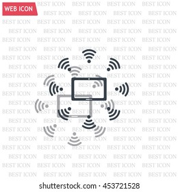 WiFi around the tablet icon