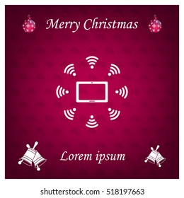 WiFi around the tablet icon