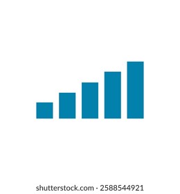 wifi bar icon vector on white background