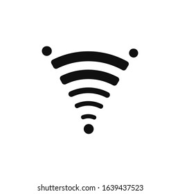 Wifi bar logo with circle in every corner