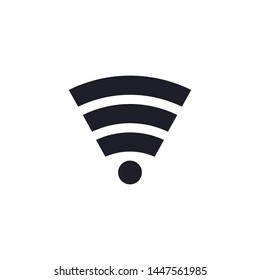 Wifi Black Icon Vector Illustration Eps