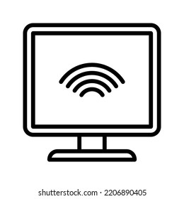 WLAN-Umriss-Symbol, Vektorgrafik