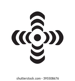 Wi-Fi. Black simple vector icon