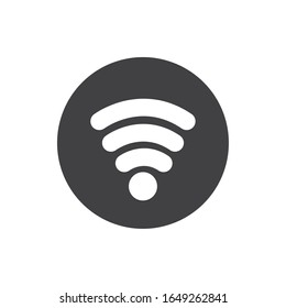 Wifi block flat style icon design, Social media multimedia communication digital marketing internet web and connect theme Vector illustration