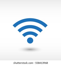 Wi-fi -   blue vector icon