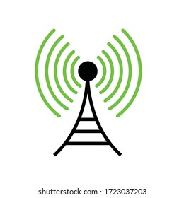 WiFi broadcast vector file icon