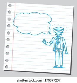 Wi-fi businessman talking
