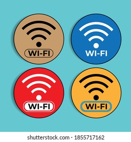 Wifi button. Great vectors for web, applications, computers, laptops, smartphones, social media, multimedia, mobile etc.