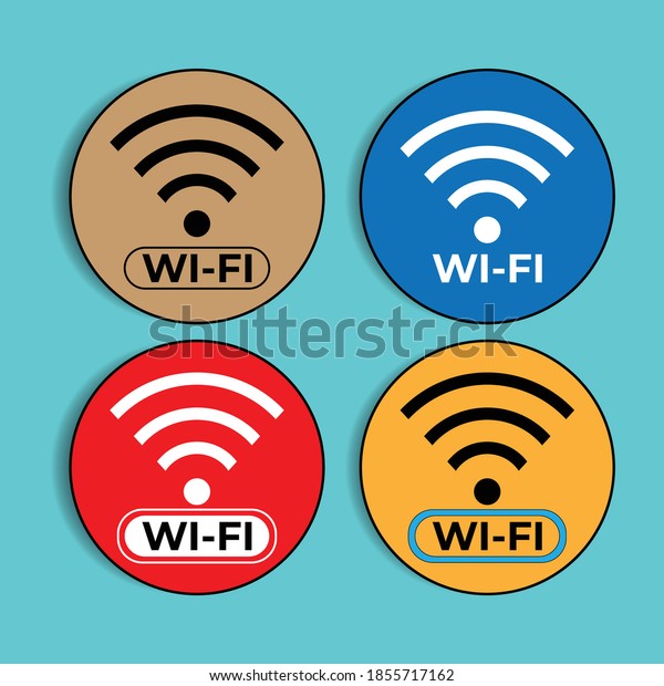 Wifi Button Great Vectors  Applications Stock Vector (Royalty Free