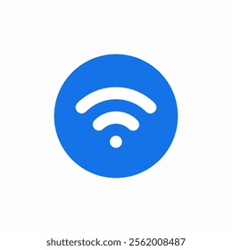 wifi button icon sign vector