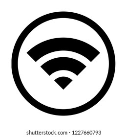Wi-fi button symbol