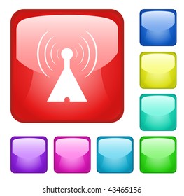  WI-FI button. vector